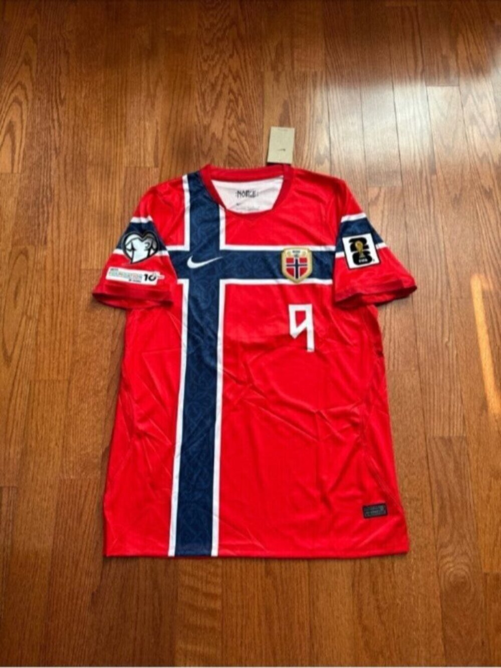 Norway Home Soccer Jersey Haaland #9 World Cup 2026 - Picture 7 of 15